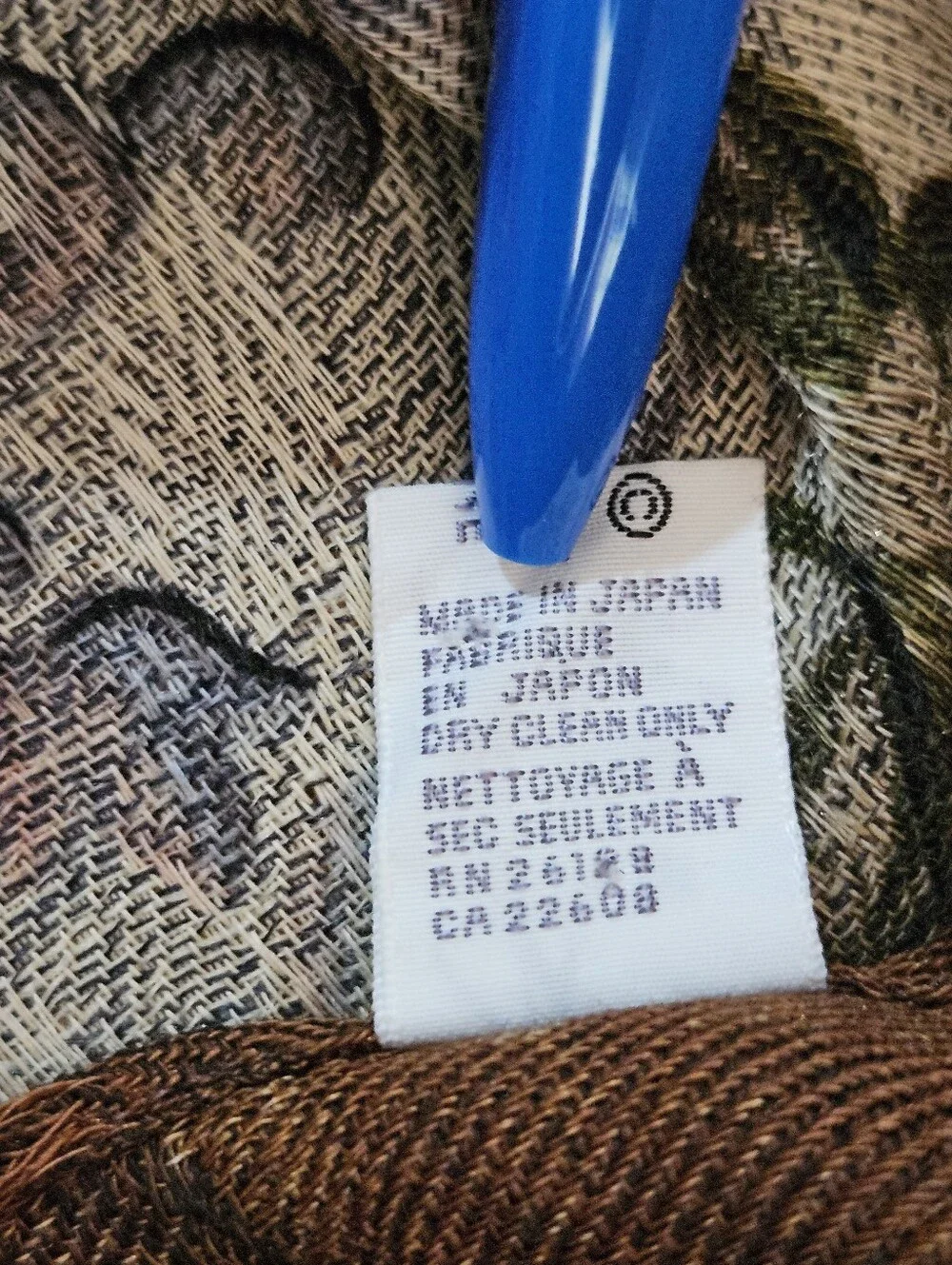 Echo 100% Wool Square Floral Scarf Made In Japan 34x34